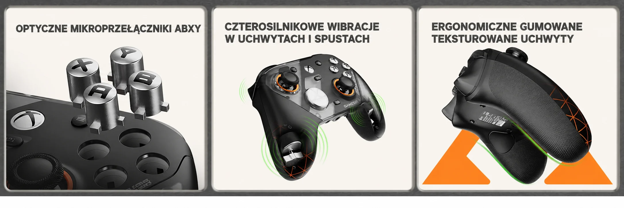 GameSir G7 Pro z wibracjami żyroskopem i gniazdem 3.5 mm